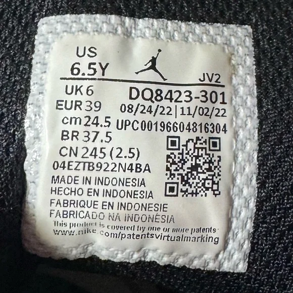 Nike Air Jordan 1 Mid Lucky Green Grade School Basketball Sneakers Shoes 6.5Y - Picture 11 of 15